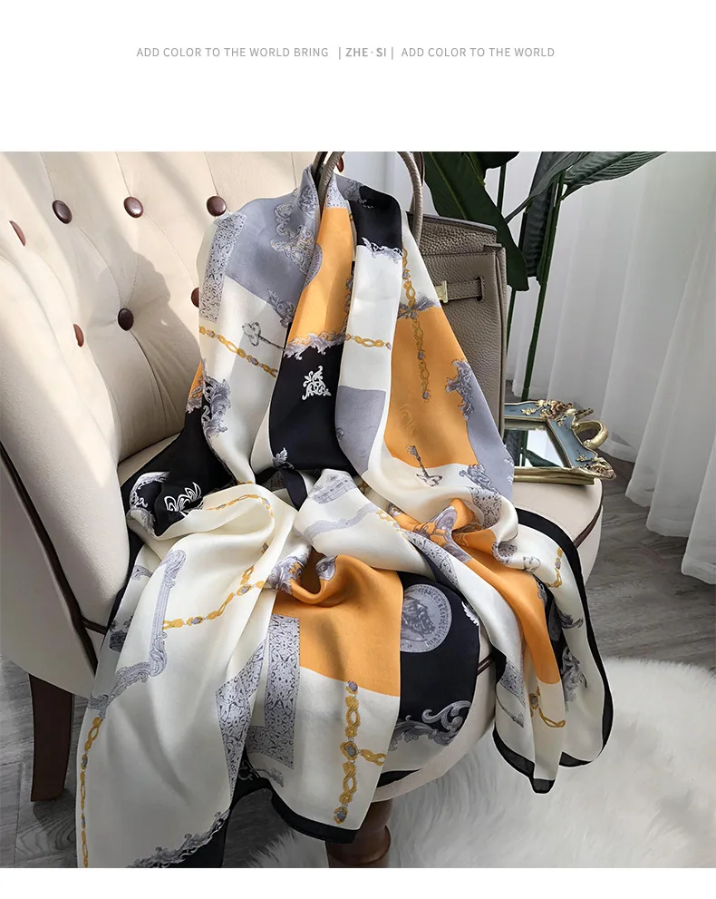2025 Hangzhou 100% Natural Real Silk Scarf Women Bandana long Scarves Wrap Kerchief Luxury High Quality Hijab Echarpe pashmina