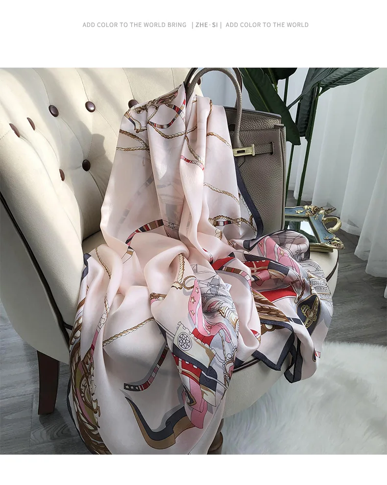 2025 Hangzhou 100% Natural Real Silk Scarf Women Bandana long Scarves Wrap Kerchief Luxury High Quality Hijab Echarpe pashmina