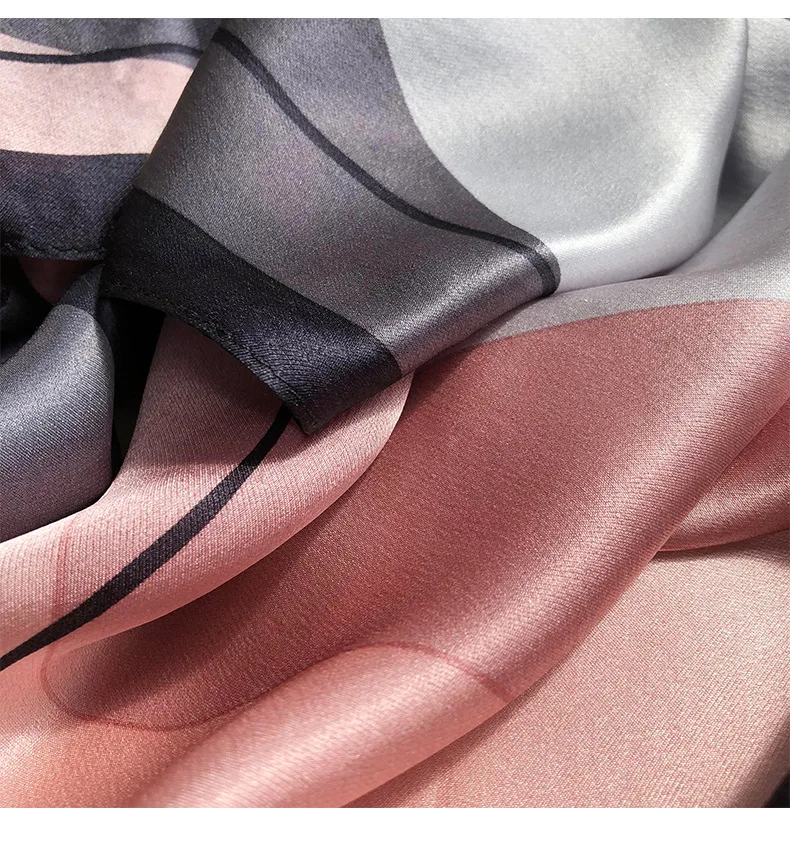 2025 Hangzhou 100% Natural Real Silk Scarf Women Bandana long Scarves Wrap Kerchief Luxury High Quality Hijab Echarpe pashmina
