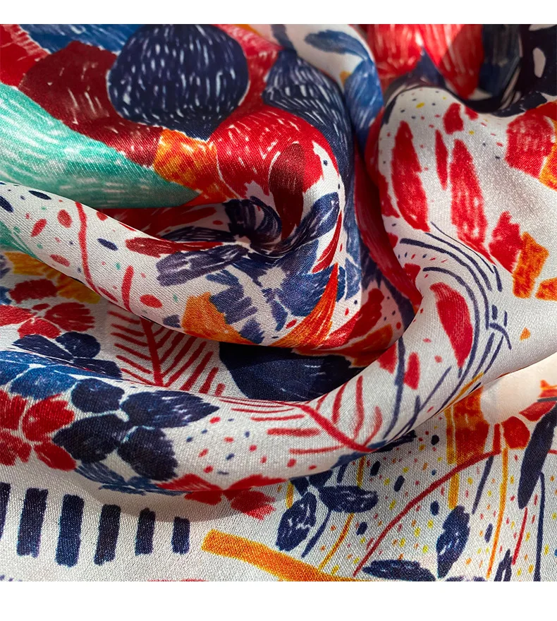 2025 Hangzhou 100% Natural Real Silk Scarf Women Bandana long Scarves Wrap Kerchief Luxury High Quality Hijab Echarpe pashmina