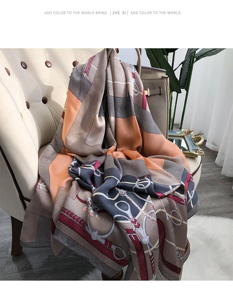 2025 Hangzhou 100% Natural Real Silk Scarf Women Bandana long Scarves Wrap Kerchief Luxury High Quality Hijab Echarpe pashmina