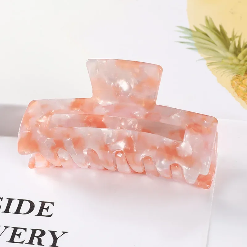 Vintage Hair Clip Simple Geometry Acetate Hair Claw Hair Clips for Women Girls Hair Accessories Hair Barrettes Crab Hair Clip
