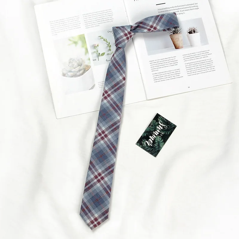 Brown Tie Men Shirt Gift Male Preppy College Style Coffee Stripe Retro Tie Decoration Jk Necktie Female Girly Kawaii Accessories