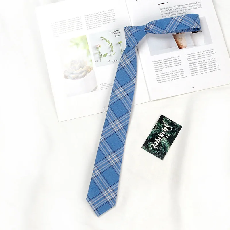 Brown Tie Men Shirt Gift Male Preppy College Style Coffee Stripe Retro Tie Decoration Jk Necktie Female Girly Kawaii Accessories