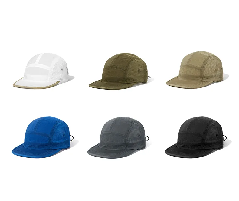 XXL Lightweight Solid Color Baseball Cap men's Women Quick Dry Duckbill Cap Soft Top Versatile Light Plate Five Piece Cap MZ086