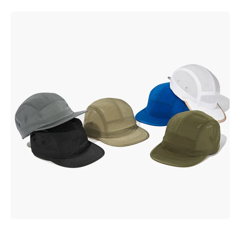 XXL Lightweight Solid Color Baseball Cap men's Women Quick Dry Duckbill Cap Soft Top Versatile Light Plate Five Piece Cap MZ086
