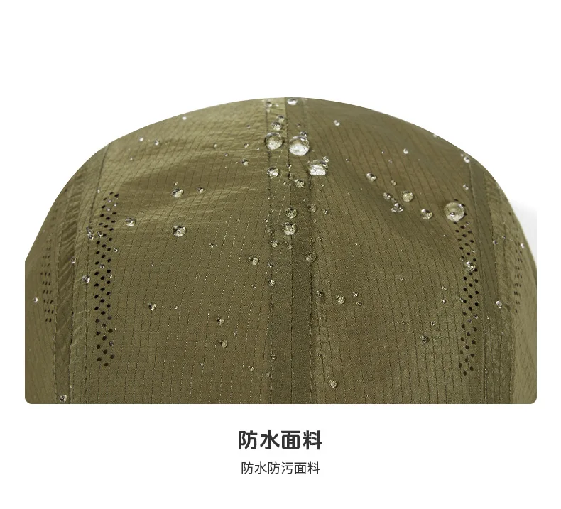 XXL Lightweight Solid Color Baseball Cap men's Women Quick Dry Duckbill Cap Soft Top Versatile Light Plate Five Piece Cap MZ086