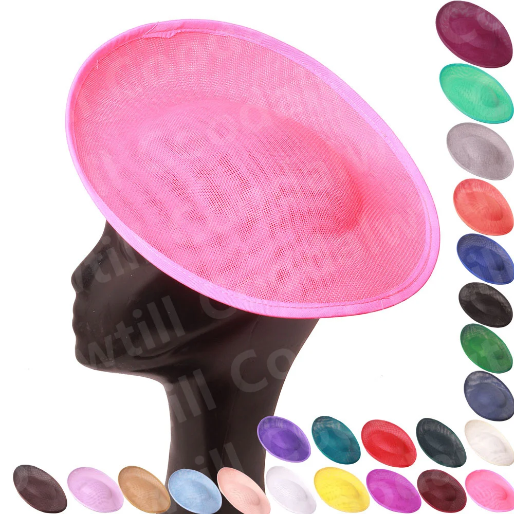 30CM Fascinator Base Make For Women Wedding Fascinator Hat DIY Hair Accessories Ladies Derby Headpiece Bride Millinery Caps