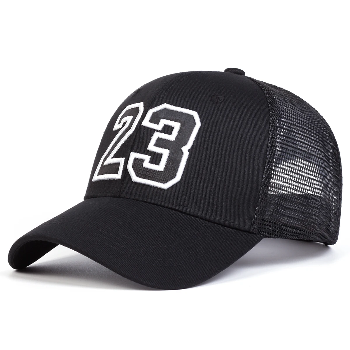 Unisex 23 Embroidery Baseball Net Caps Hip Hop Cap Spring Summer Outdoor Adjustable Casual Hats Sunscreen Hat 