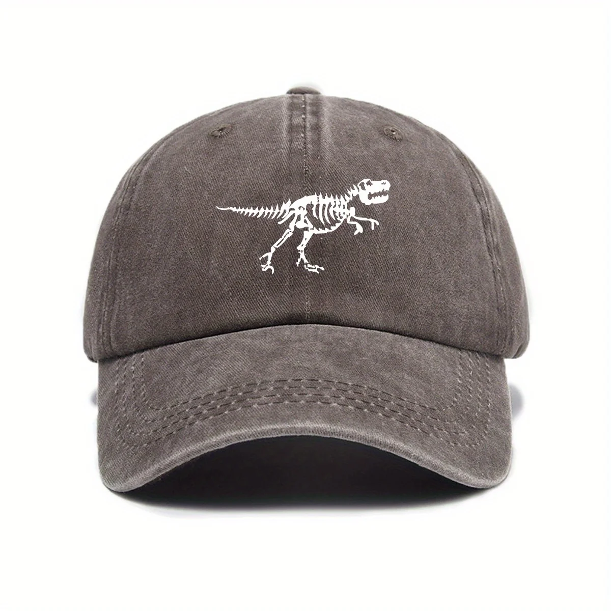 Fashionable and casual dinosaur skeleton printed baseball cap is a must-have for both men and women when going out on the street