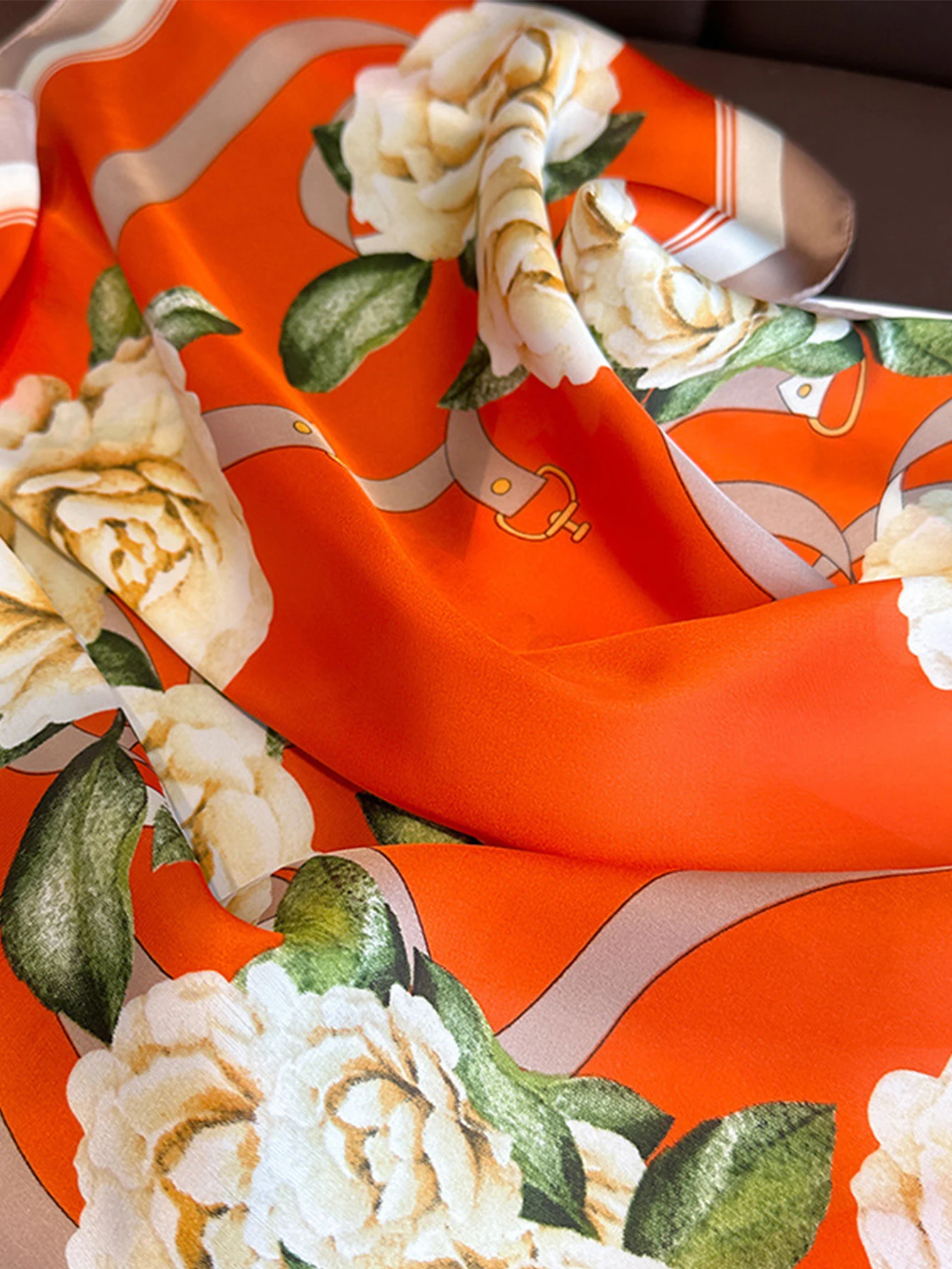 70cm Scarf Simulated Silk Women Summer Shawls And Wrap Hijab Scarves Femme Pashmina Echarpe Designer Beach Stole Bandana