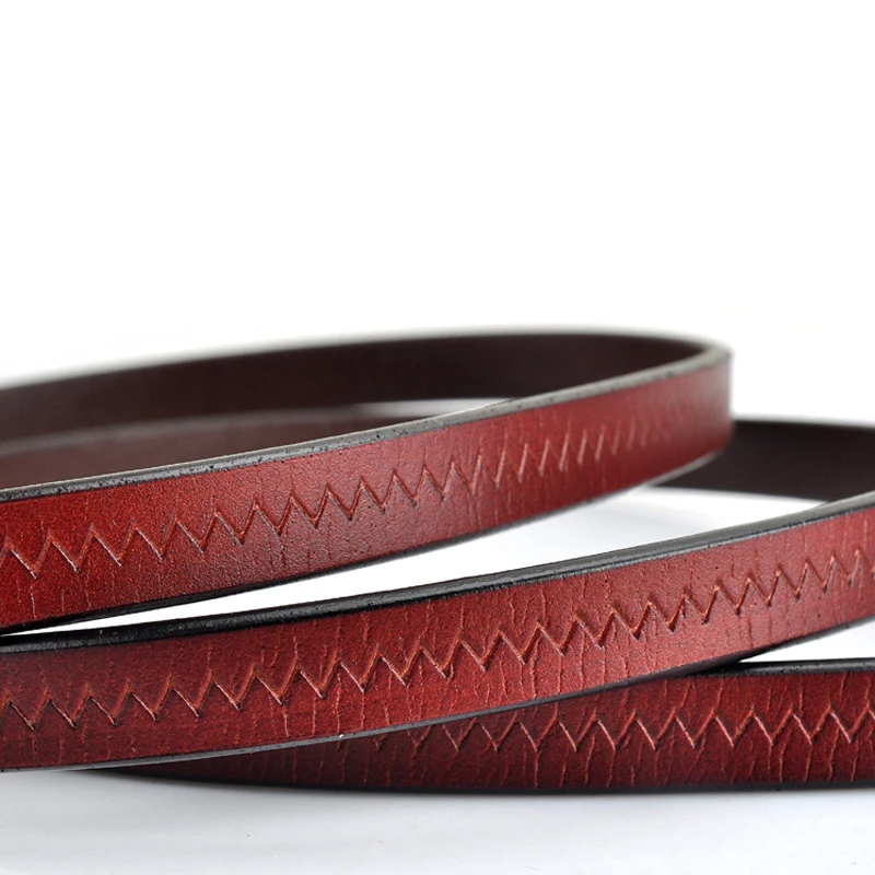 Simple Women's Genuine Leather Knotted Skinny Belt with Skirt Coat Tight Waist Luxury Decoration