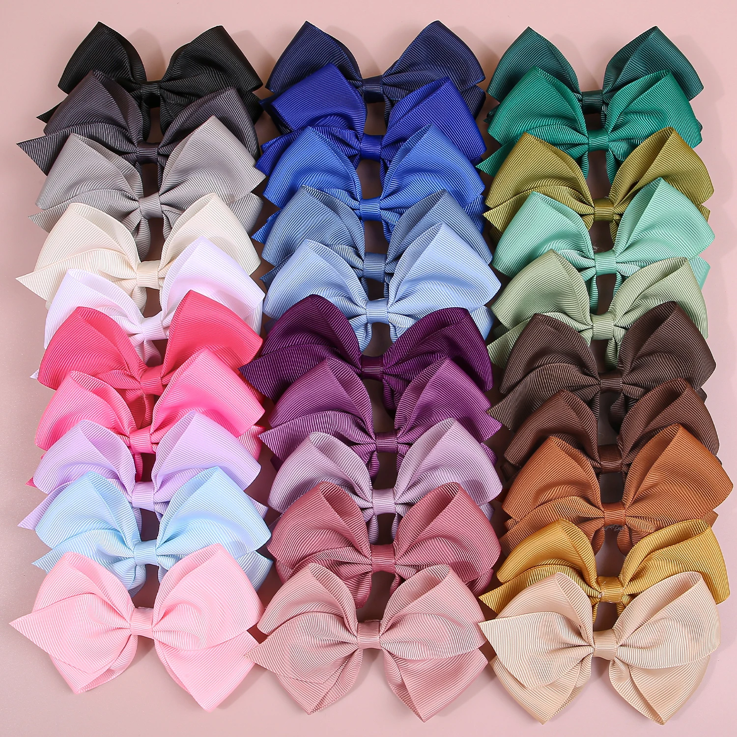 5pcs Cute Grosgrain Ribbon Hair Bows Clips for Girls Cute Hair Clips 30 Colors Hair Bows Barrettes Clips Kids Hair Accessories