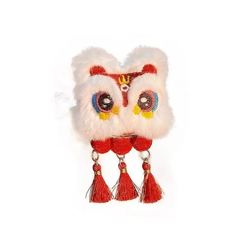 1pc Xingshi tassel hair clip, red New Year hair clip, Chinese style cute women's autumn and winter ancient style Hanfu headwear