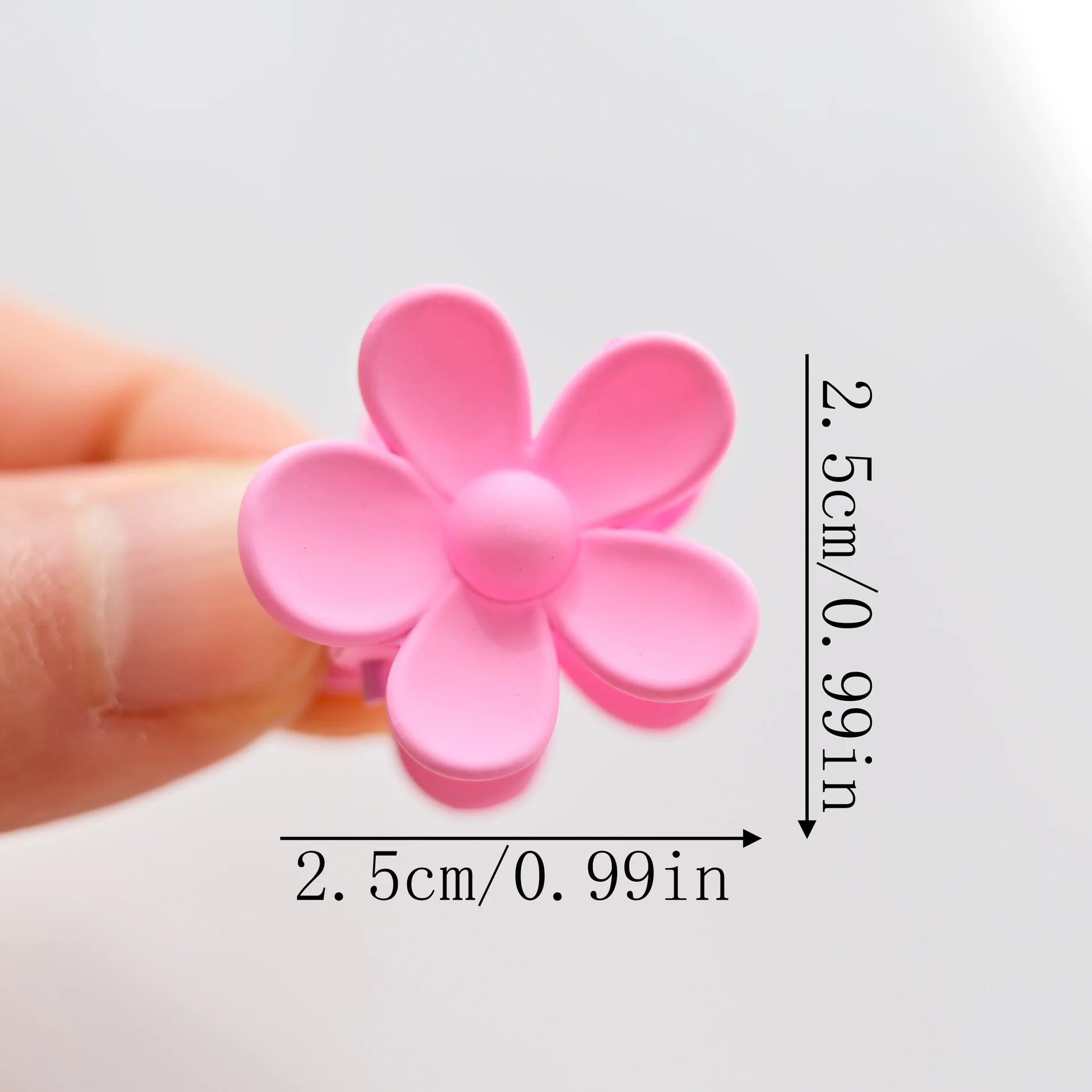10PCS Cute Candy Color Mini Matte Flower Hair Crab Claw Clips For Women Girl Sweet Side Clip Barrette Hairpin Hair Accessories