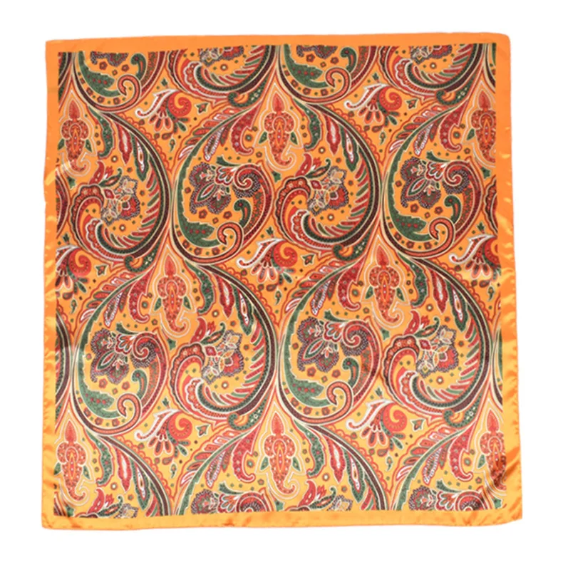 High Quality Silk Scarves Women Square Satin Hijab Scarf Plain Handkerchief Shawls Wraps Head Female Headband Islamic Bandanna