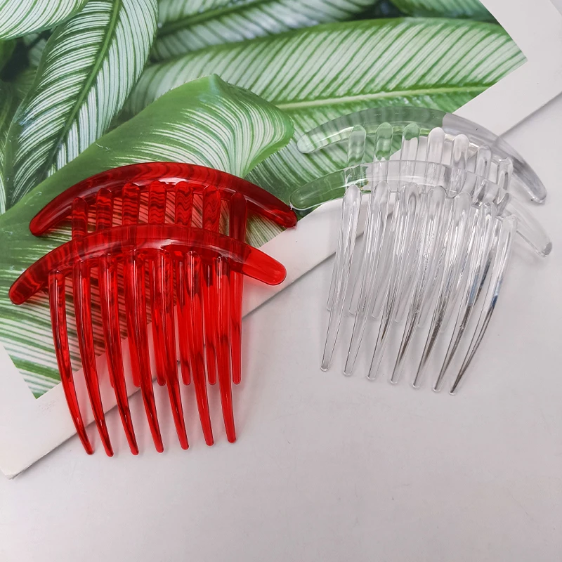 2/8 PCS 7 Teeth PC Material Plastic Hair Combs Headdress Comb with Teeth Insert Comb Lady Hair Accessories