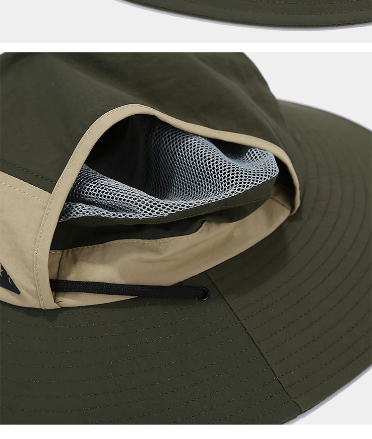 Summer Outdoor Sun Protection Hat for Women Men Hiking Fishing Sunscreen Visor Cap Large Brim Shawl Quick Drying Fisherman Hat