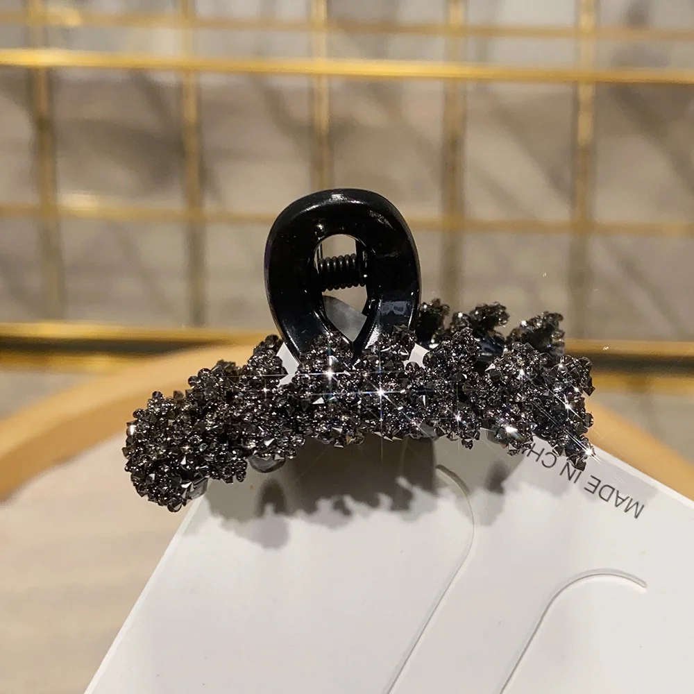 Glitter Shiny Small Grab Clip Women Girl Hair Side Clip Forehead Bang Princess Small Hair Claw Clamp Hair Clip Styling Headdress