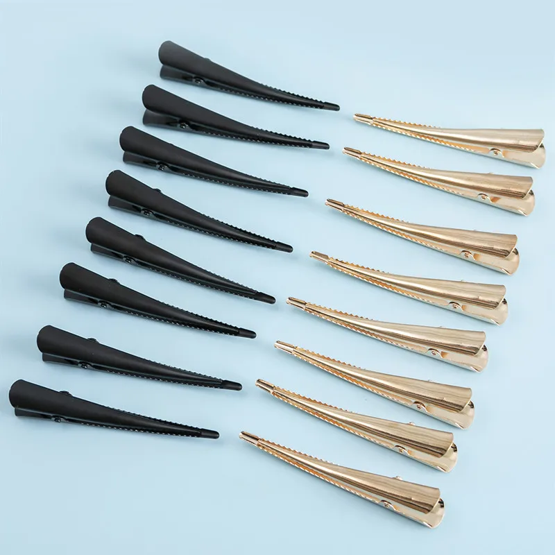 1PC Simple and New Style Eagle-beak-shaped Brushed Metal Hair Clip, Duckbill Clip, Single-bar Clip, Bangs Clip, Hair Ornament
