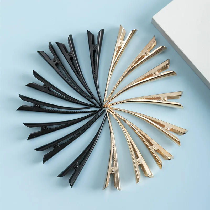 1PC Simple and New Style Eagle-beak-shaped Brushed Metal Hair Clip, Duckbill Clip, Single-bar Clip, Bangs Clip, Hair Ornament