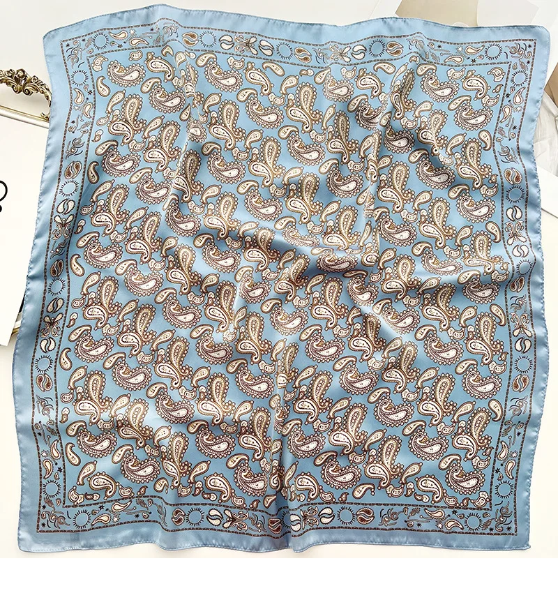 Head Scarf For Women Luxury Square Scarf Bandanna Spring/Summer Headband Hair Scarf Soft Stain Neckerchief For Dress Up You Look