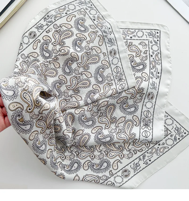 Head Scarf For Women Luxury Square Scarf Bandanna Spring/Summer Headband Hair Scarf Soft Stain Neckerchief For Dress Up You Look