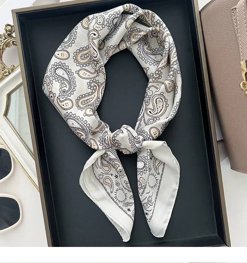 Head Scarf For Women Luxury Square Scarf Bandanna Spring/Summer Headband Hair Scarf Soft Stain Neckerchief For Dress Up You Look