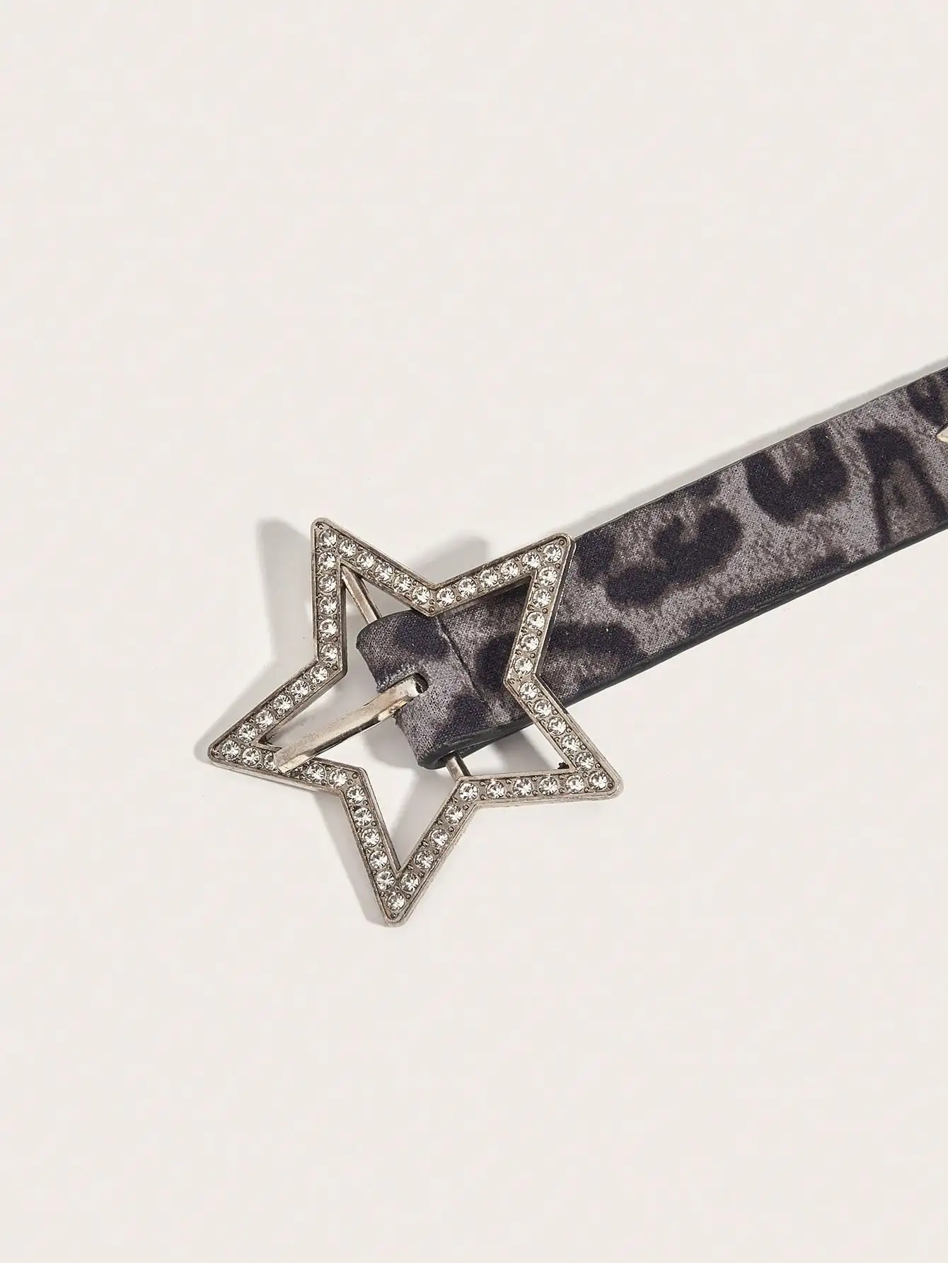 1pc Women's Y2K Star Studded Metal Hollow Star Belt, Suitable For Casual Daily Wear