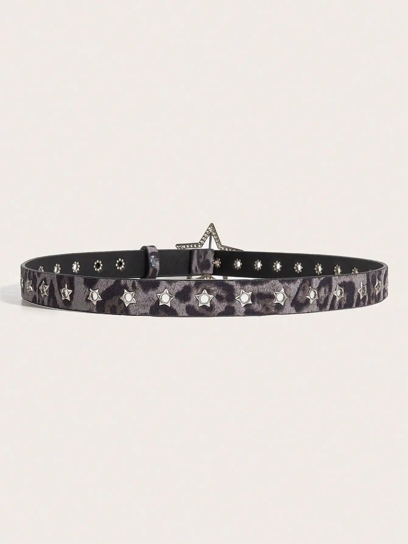 1pc Women's Y2K Star Studded Metal Hollow Star Belt, Suitable For Casual Daily Wear