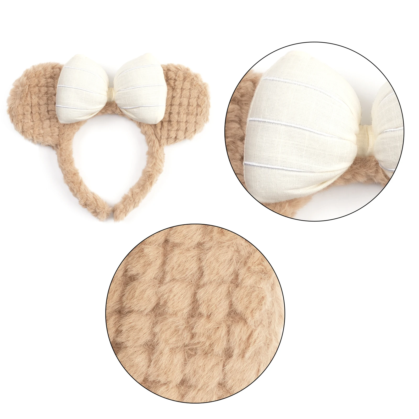 Cute 2026 Mouse Plush Headband Cartoon Face Wash Headwear Cosplay DIY Decoration Christmas Party Cloth Hair Band Adult/Children