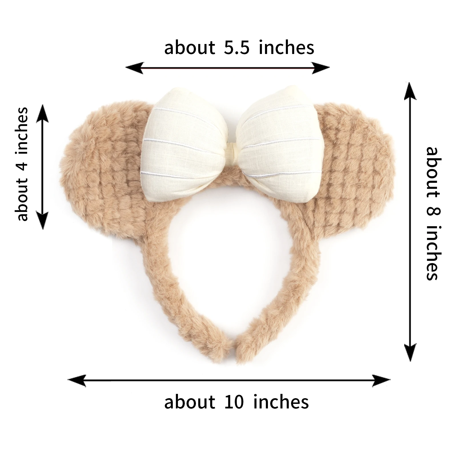 Cute 2026 Mouse Plush Headband Cartoon Face Wash Headwear Cosplay DIY Decoration Christmas Party Cloth Hair Band Adult/Children