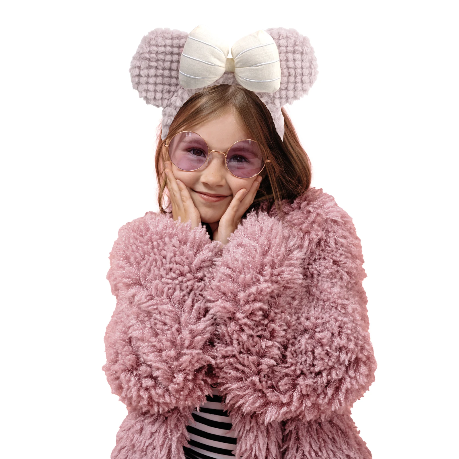 Cute 2026 Mouse Plush Headband Cartoon Face Wash Headwear Cosplay DIY Decoration Christmas Party Cloth Hair Band Adult/Children