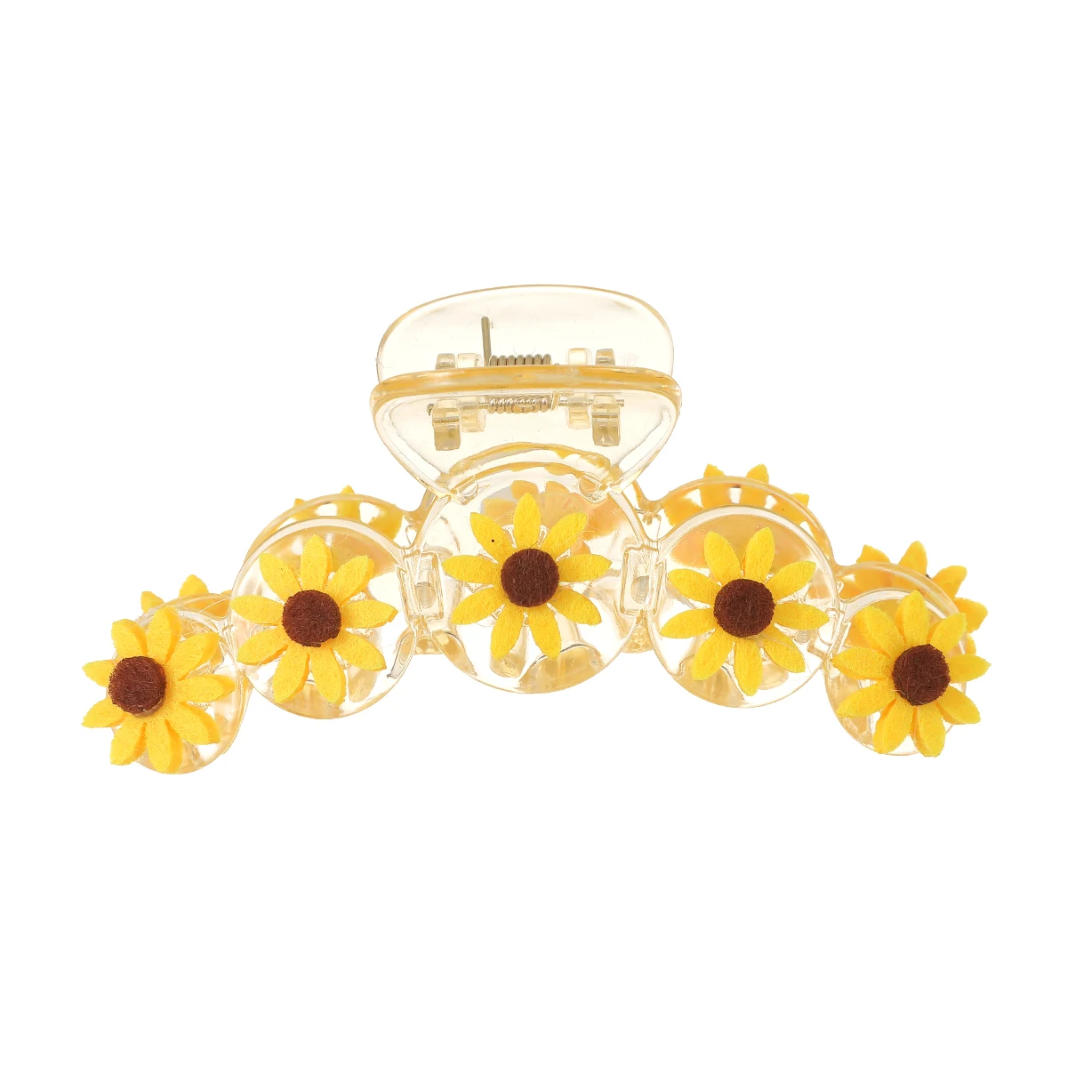 AWAYTR New Sunflower Hair Claw Clips for Women Sweet Large Shark Clip Hair Claw Crab Clamp Barrettes Hair Accessories