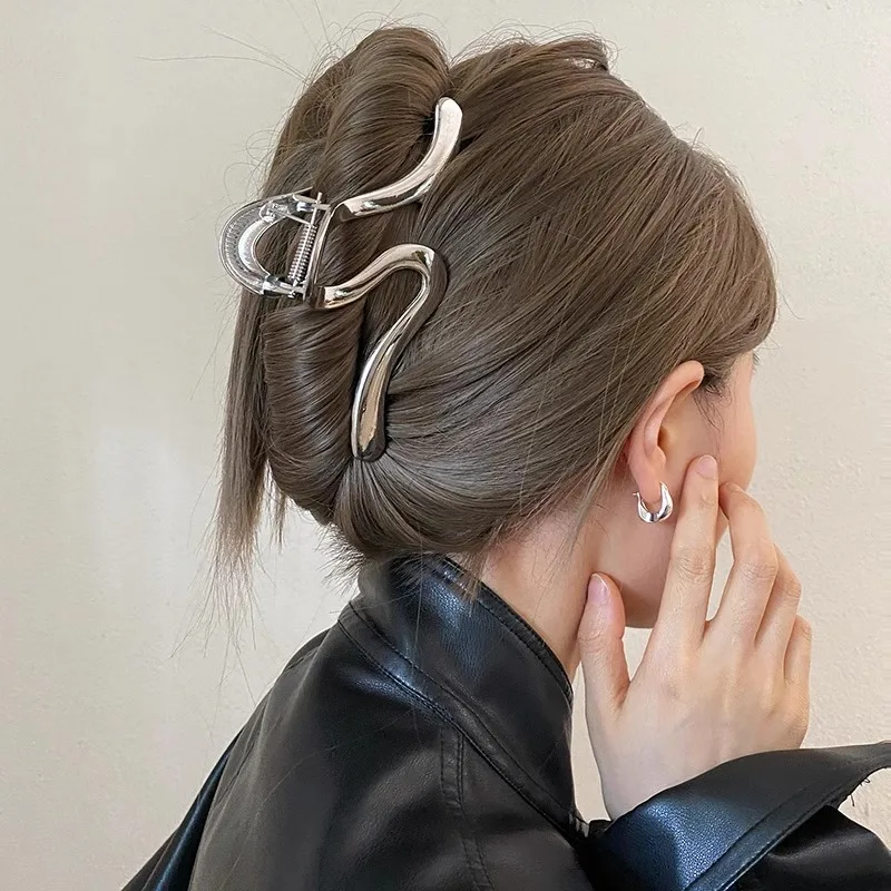 New Fashion Metal Hair Claw Clip Irregular Hairpins Punk Hair Crabs Barrettes Vintage Jaw Clips Women Hair Accessories 2025
