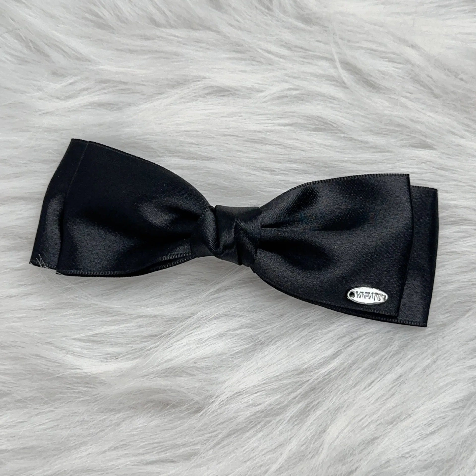 Women's Hair Clip Sweet Style French Double Bow Spring Clip Sweet Hair Stereo Clip Kawaii Hair Accessories Bow Clip Hair Band