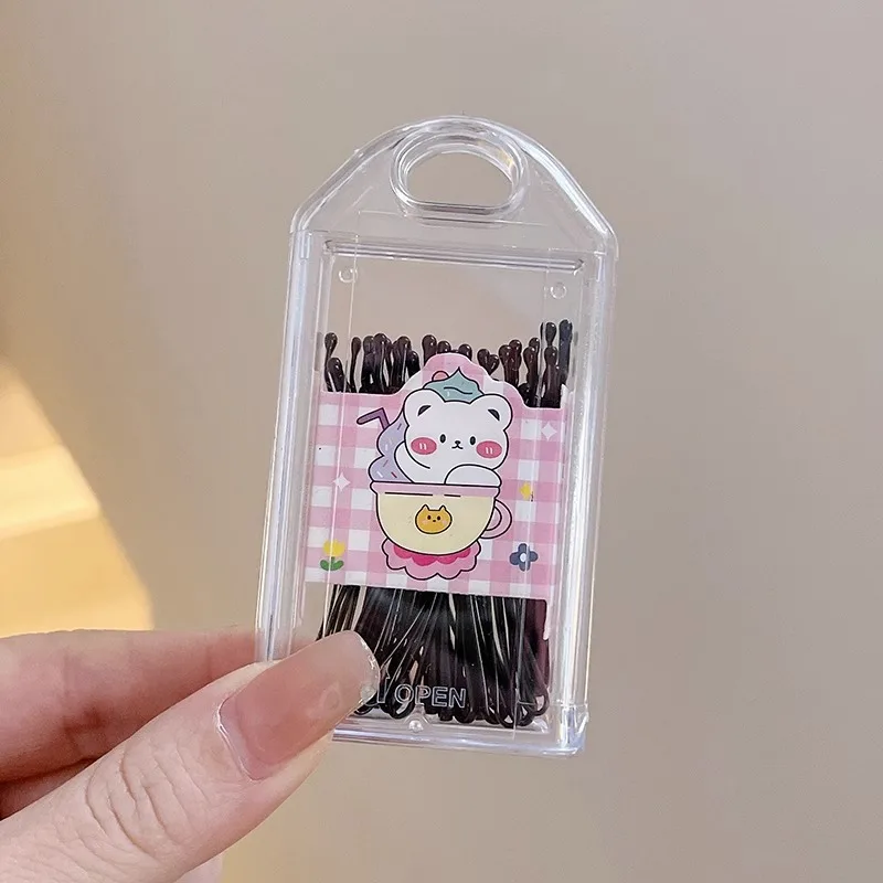 30Pcs/set Fashion Solid Black One Letter Hairpins Hair Clips For Women Girls Party Hair Accessories