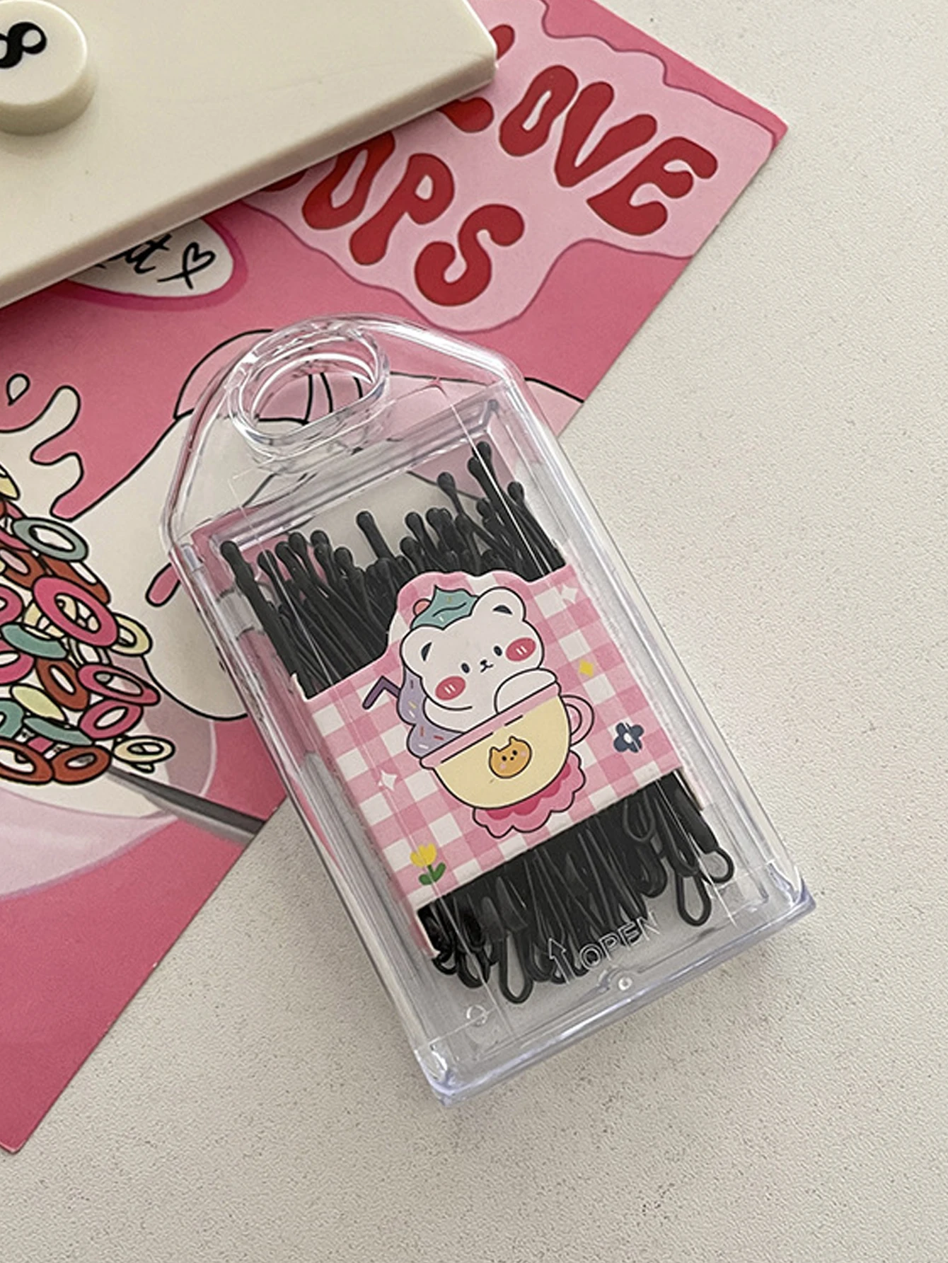 30Pcs/set Fashion Solid Black One Letter Hairpins Hair Clips For Women Girls Party Hair Accessories