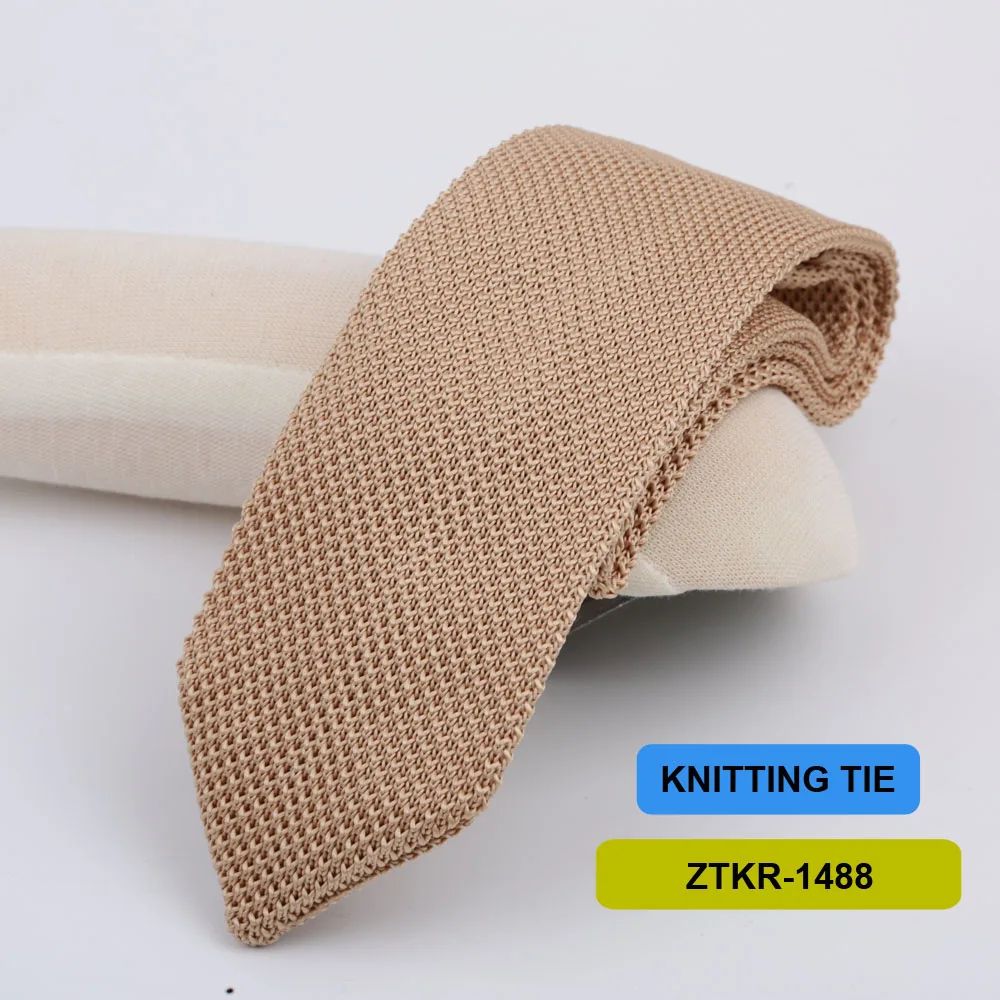 7cm Knitted Ties For Men Slim Fashion Neckties Striped Solid Plain Black Red Knit Tie Men Wedding Daily Casual Neck Cravatas