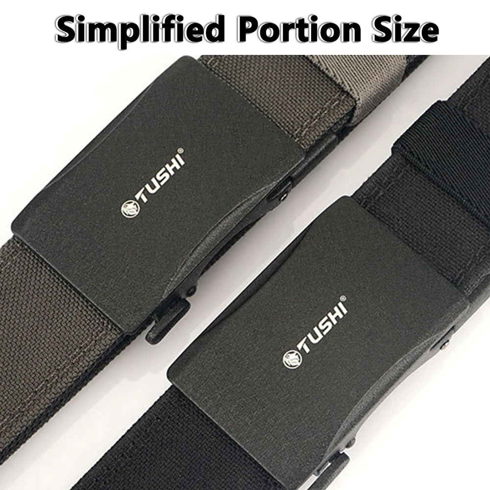 TUSHI New Military Belt for Men Sturdy Nylon Metal Automatic Buckle Police Duty Belt Tactical Outdoor Girdle IPSC Accessories