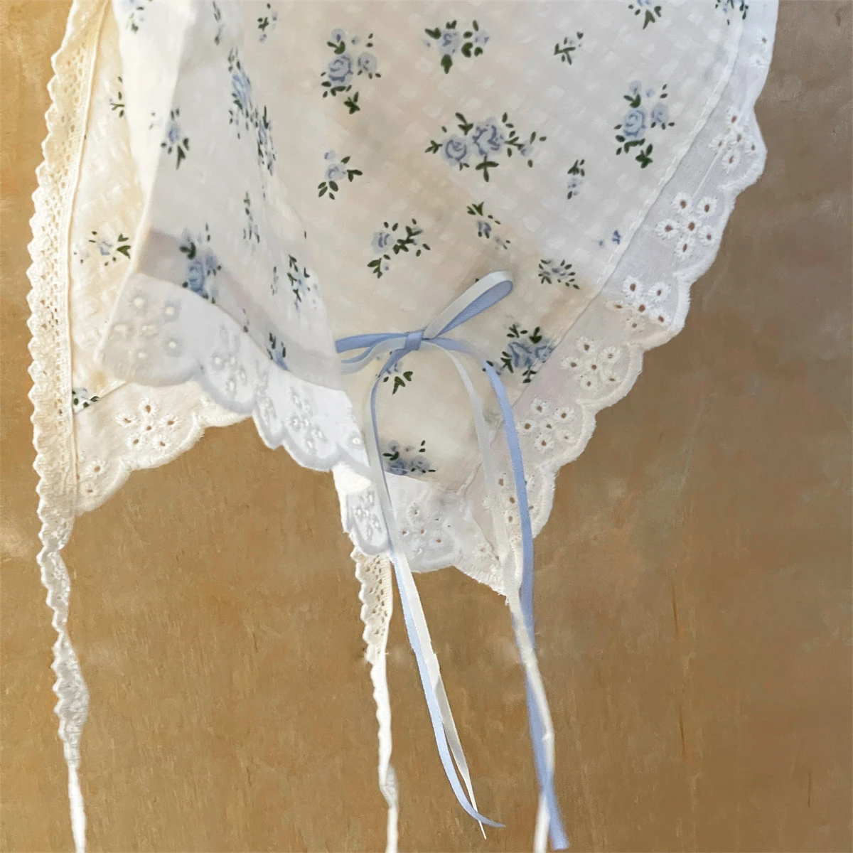 Summer Fresh Lace Hair Band, Silk Scarf, Hair Accessory, Retro Country Style Headwear, Bohemian Style, Travel to the Seaside