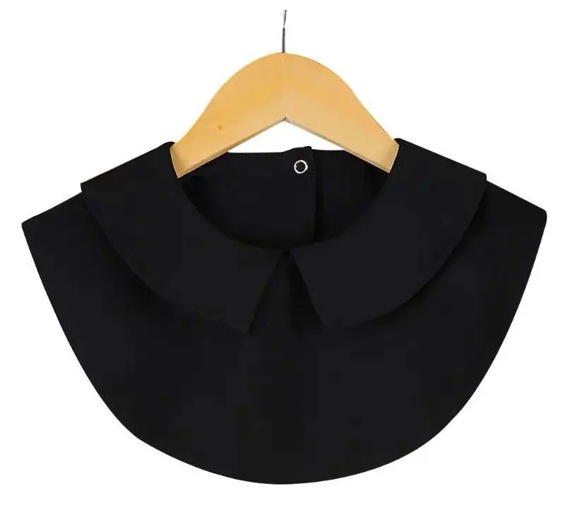 1/2Pcs Lady's Fake Collar Half Shirt Blouse Detachable Dickey False Collar Cute Lapel Round Collar for Women
