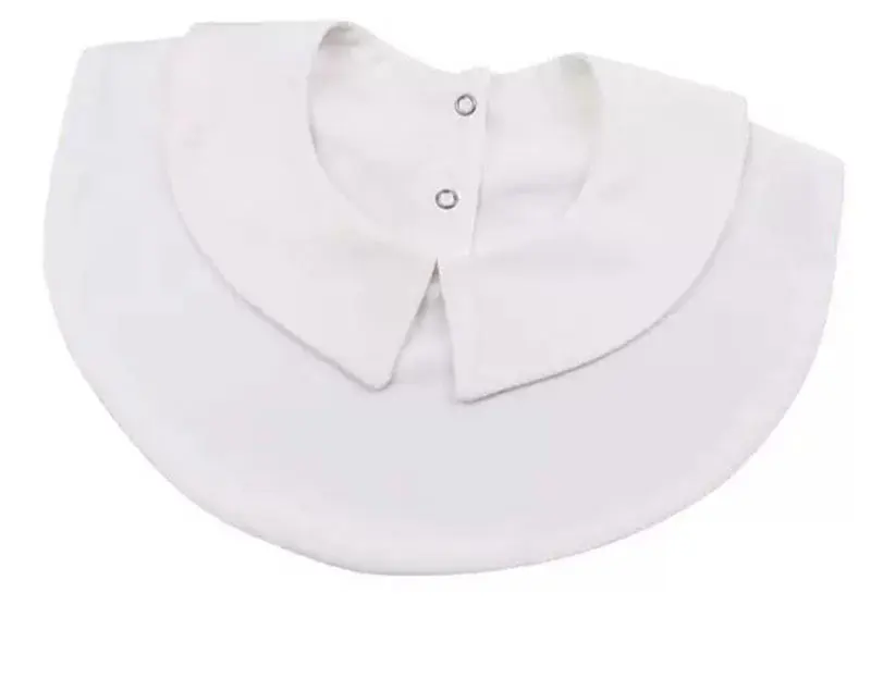 1/2Pcs Lady's Fake Collar Half Shirt Blouse Detachable Dickey False Collar Cute Lapel Round Collar for Women