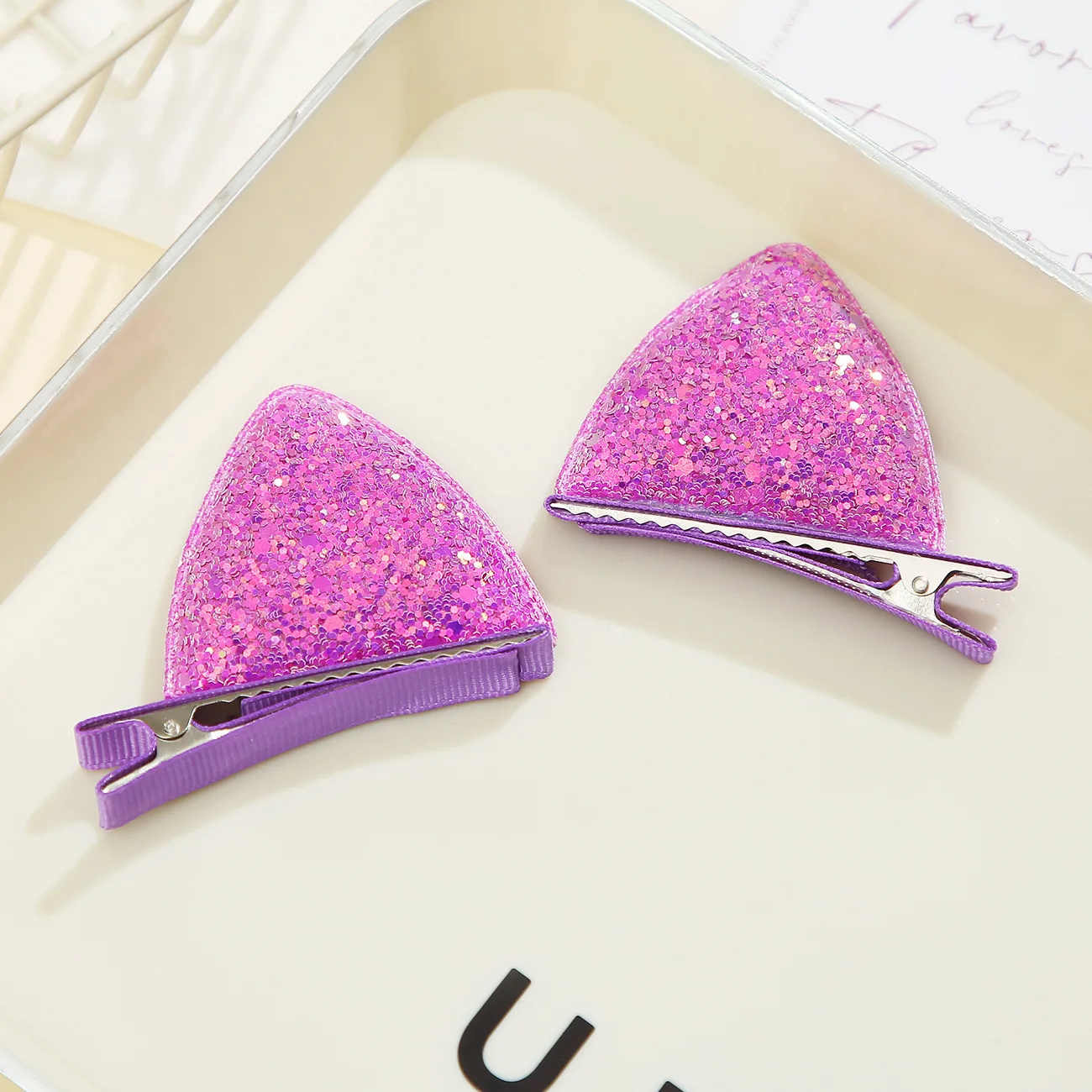 New Candy Colour Girls Hair Clips Cute Hundred Princess Cat Ears Duckbill Clip Cartoon Barrettes Headdress Hair Accessories