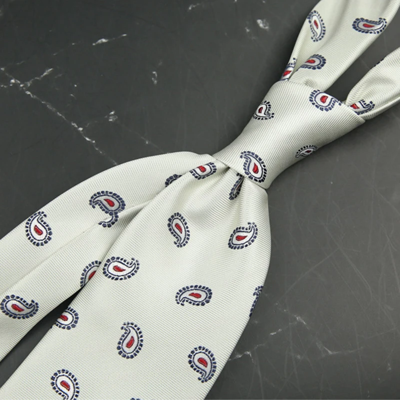 2025 New Arrival Brown Necktie Men Business Formal Striped Cartoon Neck Ties 8cm White Green Polka Dot Tie Tuxedo Wedding Cravat
