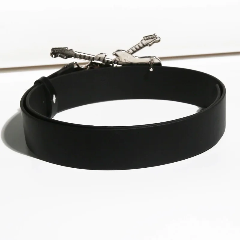 Men's Belt Bohemian Style Gothic guitar Bucket Rock and roll Women's Belt Jeans Belt Female Punk Rock Sexpot Y2K Waistband Male