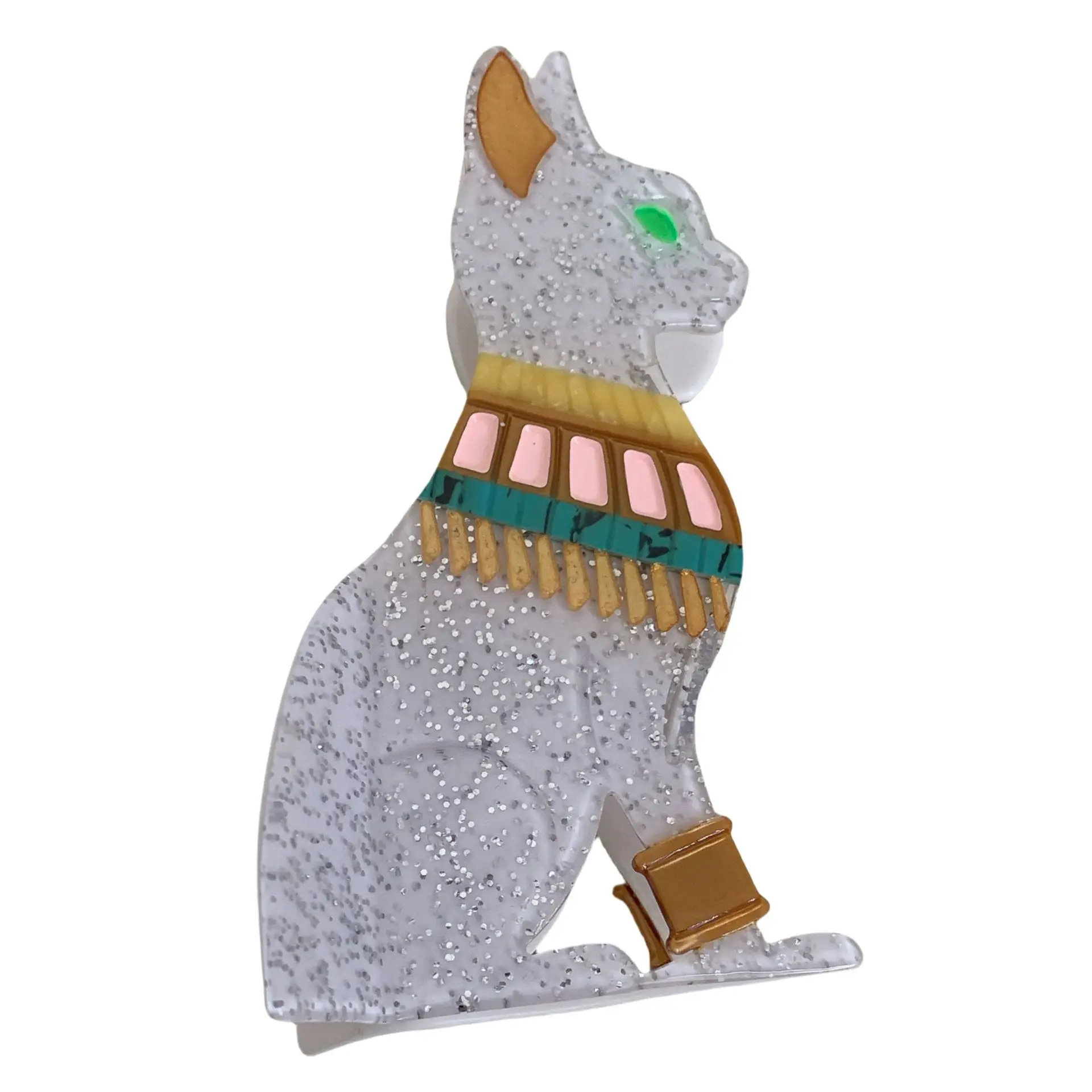 1pc New Personalized Egyptian Cat Acetic Acid Hair Puller, Cute European and American Cat Hair Clip and Accessories