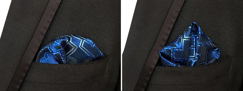 46 Colors Men's Handkerchief Floral Paisley Dot Hankies Hanky Business Pocket Square Chest Towel 25*25CM