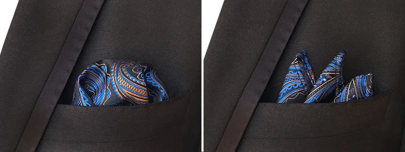 46 Colors Men's Handkerchief Floral Paisley Dot Hankies Hanky Business Pocket Square Chest Towel 25*25CM