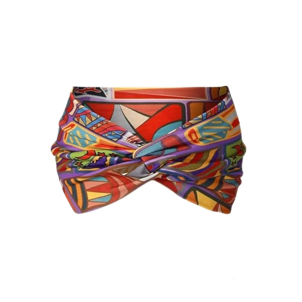 Widening High Strength Bohemian Yoga Sports Headband African Style Headband